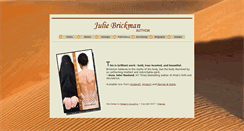 Desktop Screenshot of juliebrickman.com